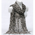 Women′s Bamboo Printing Leopardspring Autumn Summer Woven Beach Cover Shawl Snood Loop Scarf (SW131)